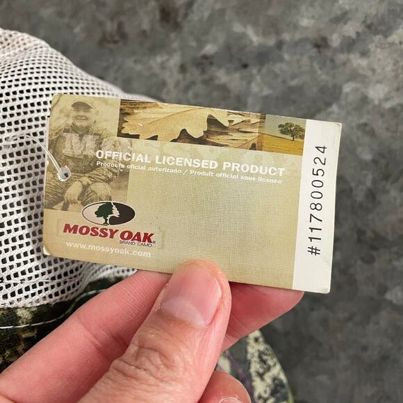 NWT Mossy Oak Embroidered Camo Mesh Hat Cap Blue Purple Hunting Outdoor Trucker - Picture 9 of 10